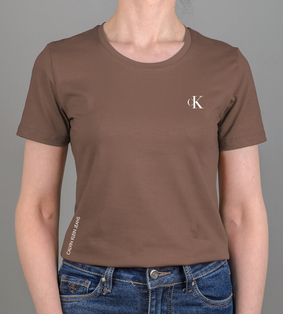 Футболка жіноча Calvin Klein 2418ж (Уп.4шт M-XXL), Коричневий