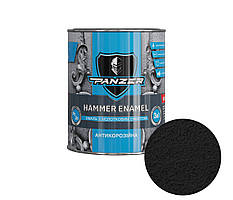 Емаль молоткова Чорна 0.75 л "3 в 1" HAMMER ENAMEL PANZER