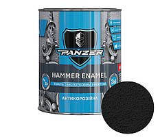 Емаль молоткова Чорна 2 л "3 в 1" HAMMER ENAMEL PANZER