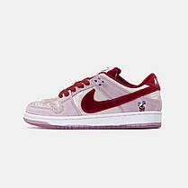 Жіночі Кросівки Nike SB Dunk Low x Strangelove Pink / Найк СБ Данк Стрейнджлав Низькі Рожеві, фото 3