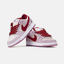 Жіночі Кросівки Nike SB Dunk Low x Strangelove Pink / Найк СБ Данк Стрейнджлав Низькі Рожеві, фото 6