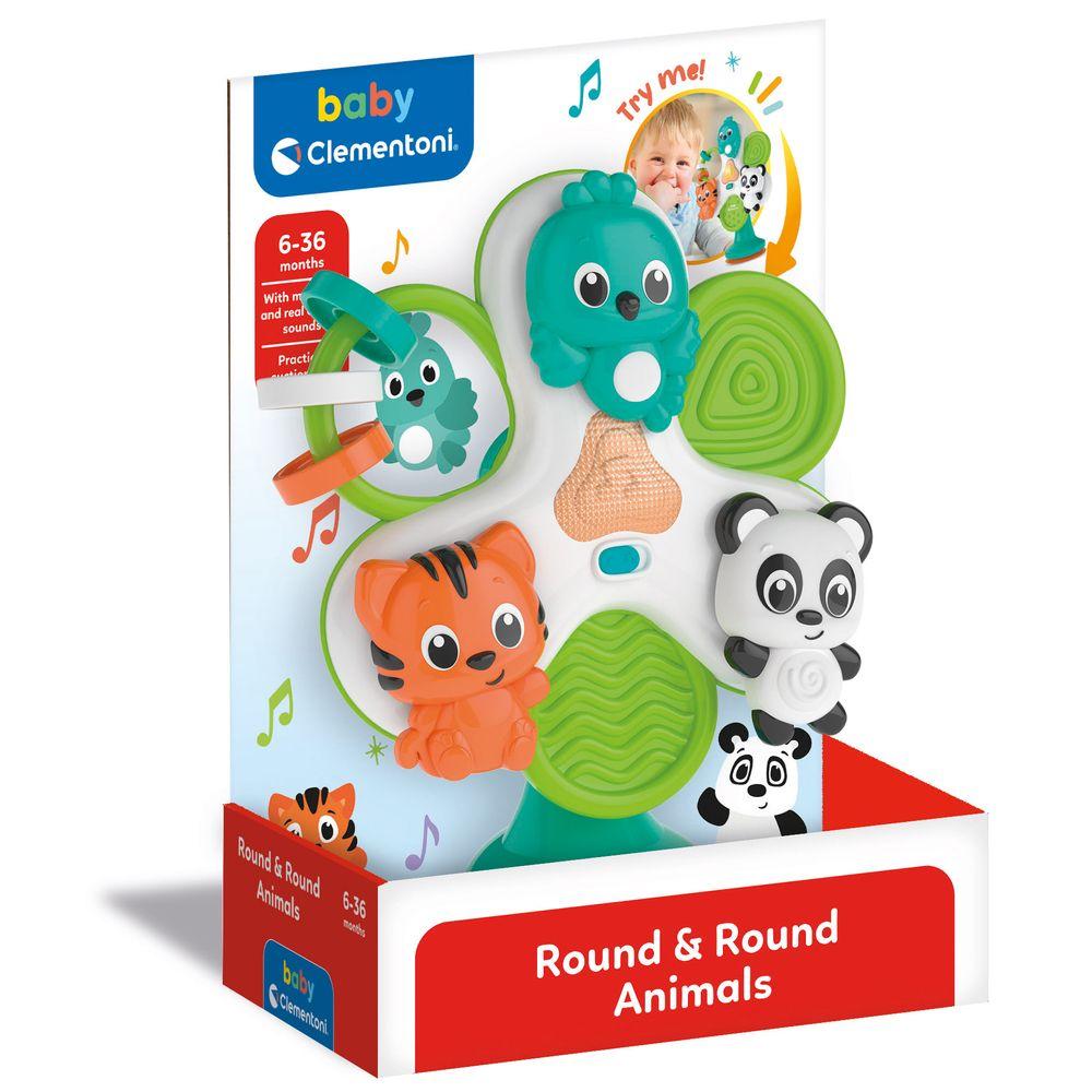 Clementoni Іграшка на присосці "Round & Round Animals", фото 1