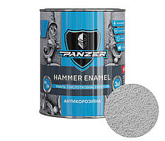 Емаль молоткова Срібляста 2 л "3 в 1" HAMMER ENAMEL PANZER