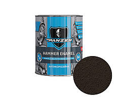 Емаль молоткова Шоколадна 0.75 л "3 в 1" HAMMER ENAMEL PANZER