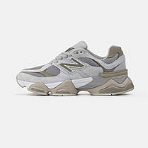 Жіночі Кросівки New Balance 9060 Grey Brown Beige / Нью Беланс 9060 Сірі з Коричневим та Бежевим, фото 3