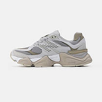 Жіночі Кросівки New Balance 9060 Grey Brown Beige / Нью Беланс 9060 Сірі з Коричневим та Бежевим, фото 4