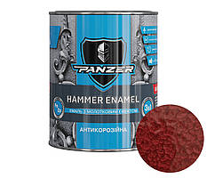 Емаль молоткова Бордовий 2 л 3 в 1 HAMMER ENAMEL PANZER