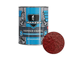 Емаль молоткова Бордовий 0.75 л 3 в 1 HAMMER ENAMEL PANZER