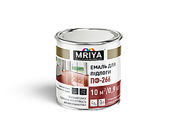 Емаль для підлоги Жовто-коричнева 0,9 кг ПФ-266 ТМ MRIYA