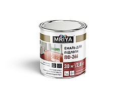 Емаль для підлоги Жовто-коричнева 2.8 кг ПФ-266 ТМ MRIYA
