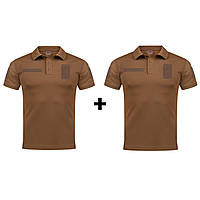 Комплект 2 поло, тактические, CoolPass, Койот