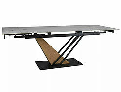 Стіл обідній GENESIS 180(240)*90 білий/дуб