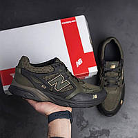 Кросівки чоловічі New Balance Olive шкіра-сітка