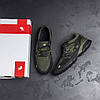Кросівки чоловічі New Balance Olive шкіра-сітка, фото 3