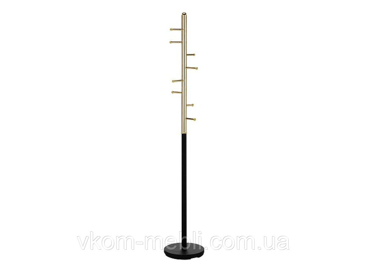 Вішак для одягу підлоговий FERRO чорний/золото, фото 1