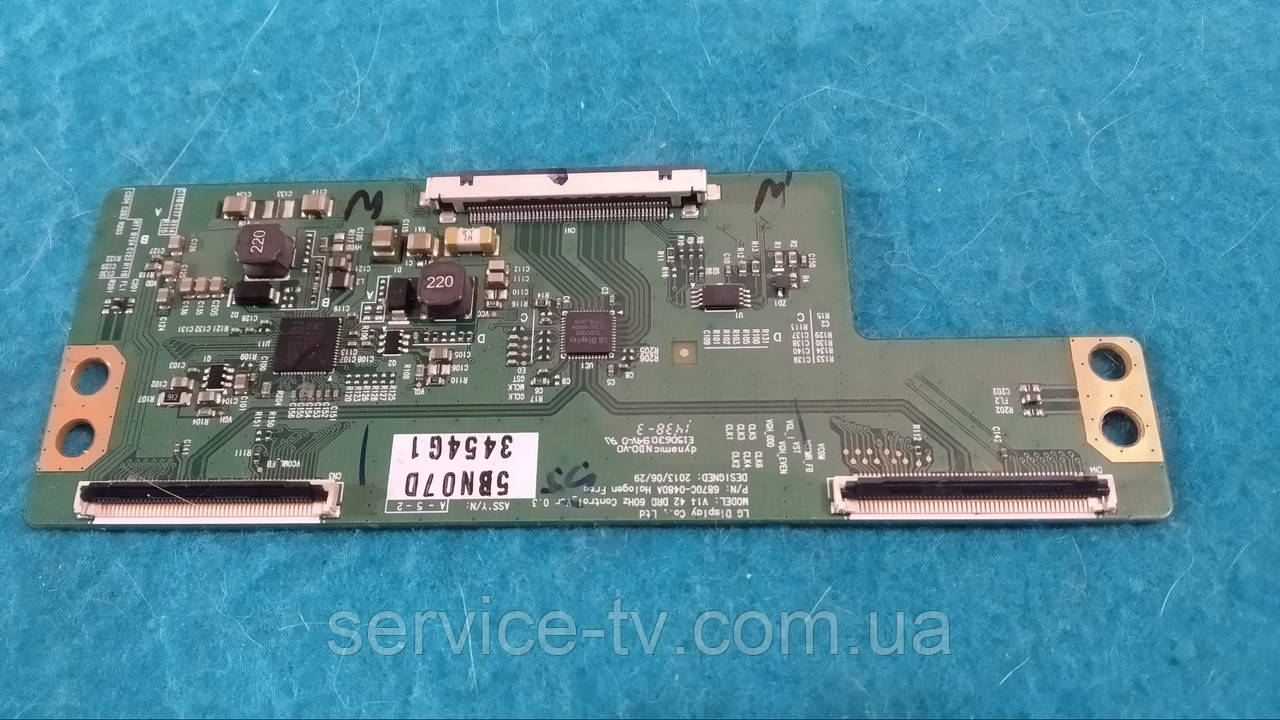 Плата Tcon 6870C-0480A от телевизора LG 42LB570V