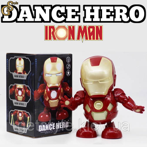 Танцювальна музична іграшка нічник Залізна людина Iron Man