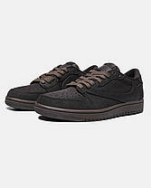 Чоловічі Кросівки Nike Air Jordan 1 Low x Travis Scott Brown / Найк Аїр Джордан 1 Тревіс Скотт Коричневі, фото 6