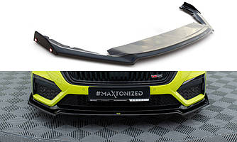 Сплітер Skoda Octavia A8 RS тюнінг елерон обвіс (V2)