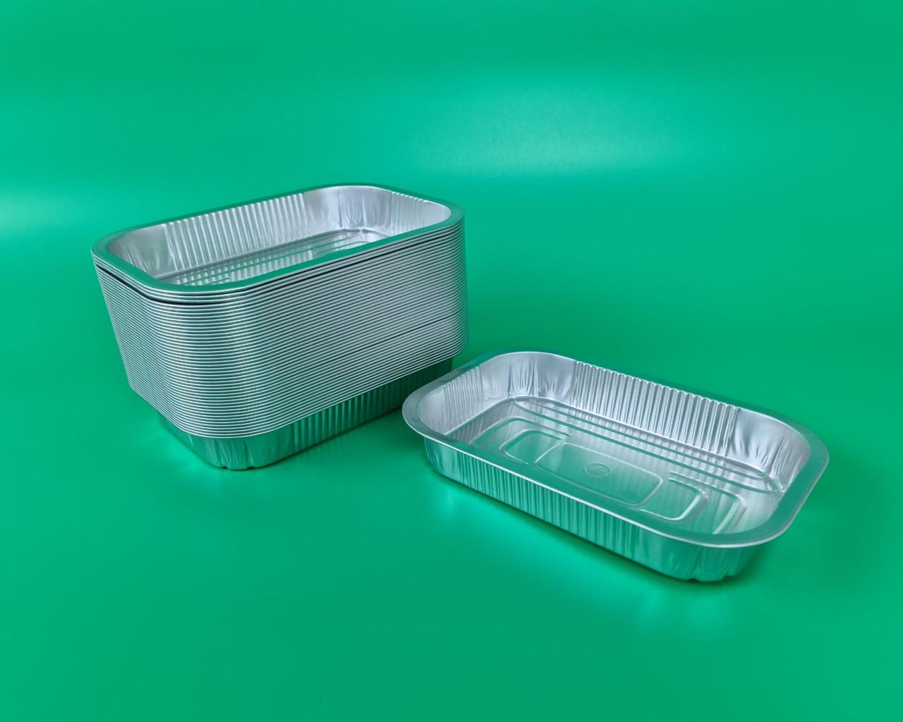 Контейнери гладкостінні алюмінієві 800 мл 273BPG (162шт) (1 пачка), фото 1