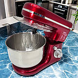 Потужний планетарний міксер-тістоміс Zepline 3500 Вт тістоміс для дому 5 л кухонний стаціонарний стаціонарний міксер 3в1, фото 4