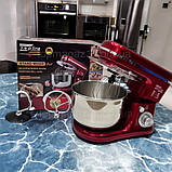 Потужний планетарний міксер-тістоміс Zepline 3500 Вт тістоміс для дому 5 л кухонний стаціонарний стаціонарний міксер 3в1, фото 7