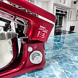 Потужний планетарний міксер-тістоміс Zepline 3500 Вт тістоміс для дому 5 л кухонний стаціонарний стаціонарний міксер 3в1, фото 5