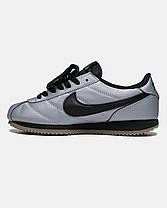 Жіночі Кросівки Nike Cortez Leather SE Metallic Cool Grey Black / Найк Кортез Лезер CЕ Сірі з Чорним, фото 5