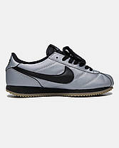 Жіночі Кросівки Nike Cortez Leather SE Metallic Cool Grey Black / Найк Кортез Лезер CЕ Сірі з Чорним, фото 4