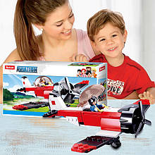 Конструктор Sluban M38-B0667E Літак та фігурка пілота, 128 дет. (IGR24)