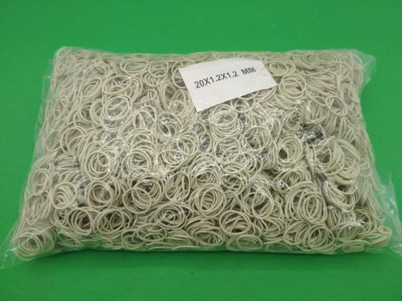 Гумка для купюр No20 (біла)*1,2 мм 1 кг "Plast" (1 пачка), фото 1