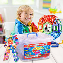 Магнітний дитячий 3Д конструктор Magic Magnet у валізі, 40 деталей (509)