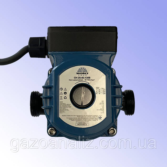 Циркуляційний насос Vitals Aqua CH 20.40.130B (з кабелем та гайками)