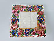 Двошарова квіткова серветка (ЗЗХЗЗ, 16 шт.) La Fleur Квітковий орнамент (511) (1 пачка)