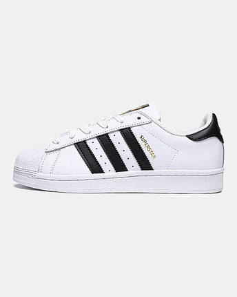 Жіночі Кросівки Adidas Superstar Footwear White Black / Адідас Суперстар Футвеар Білі з Чорним, фото 1
