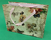 Пакет паперовий малий горизонтальний 11/18/5 (арт М017) (12 шт.)