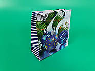 Новорічні паперові, подарункові пакети з ручкою Чашка 16/16/8-019 (12 шт)