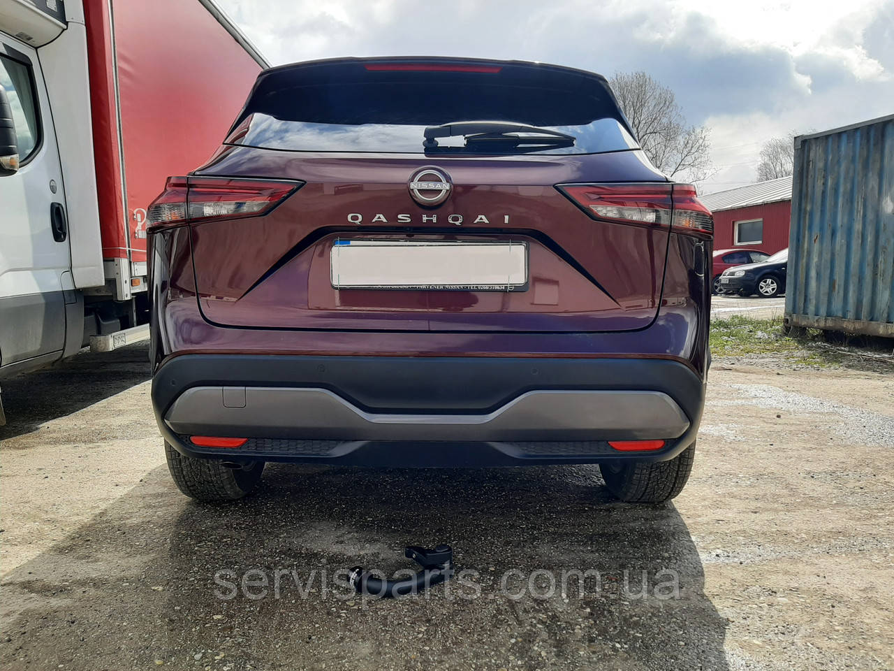 Фаркоп Nissan Qashqai J12 2021- (Ніссан Кашкай 3) швидкоз'ємний гак на ключах