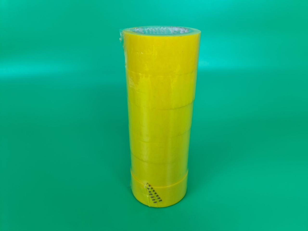 Скотч 45 мм/80м/38мк Жовтий "Супер Торба"(10,4/1,04) (6 шт), фото 1