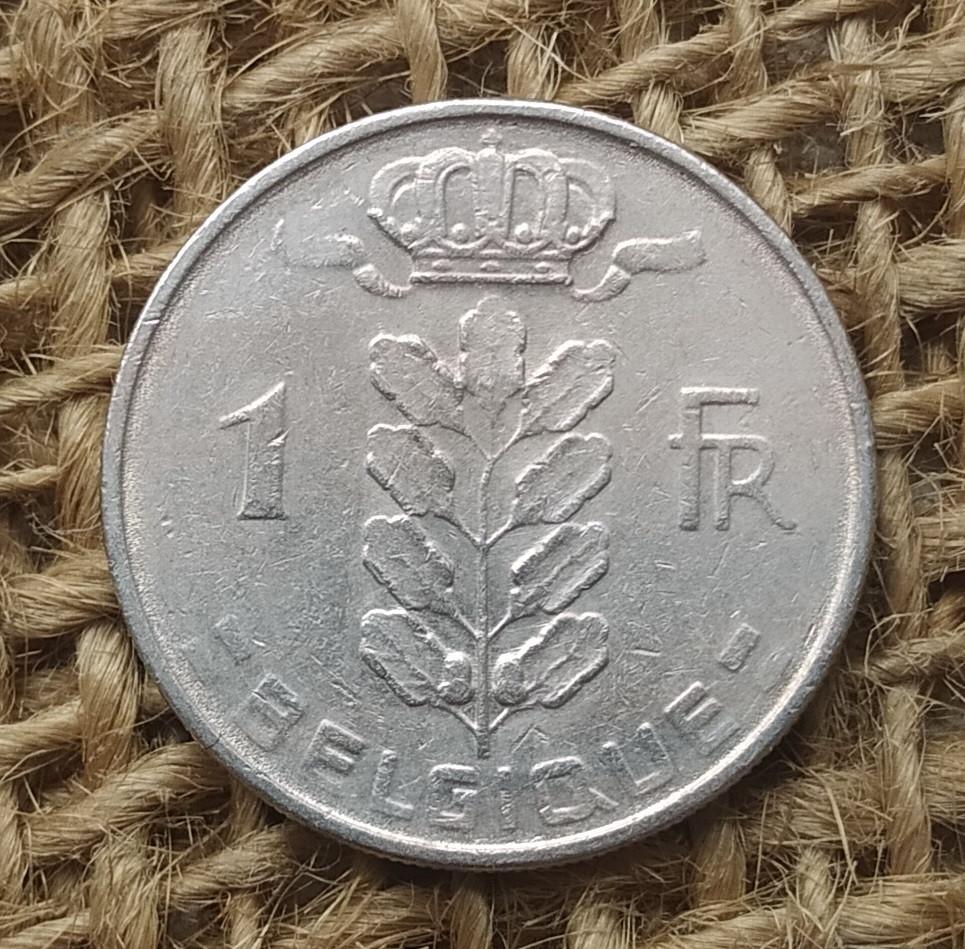 1 франк 1968 року. Бельгiя