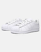 Жіночі Кросівки Adidas Superstar Footwear White / Адідас Суперстар Футвеар Білі, фото 6