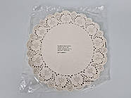 Серветка ажурна Ф34,5 (100 шт.) Бежевий (1 пачка)