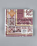 Салфетки бумажнае  (ЗЗхЗЗ, 18шт)"Верона" бордо Luxy  (1 пачка), фото 2