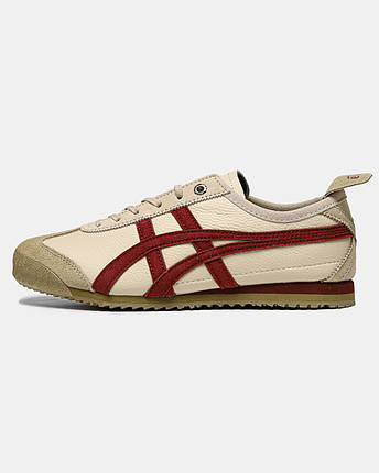Жіночі Кросівки Asics Onitsuka Tiger Mexico 66 Beige Beet Juice / Асікс Оницука Тайгер Мексико 66 Бежеві, фото 1