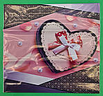 Пакет із пластиковою ручкою (36х37) "Серце" (10 шт.)