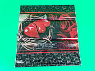 Пакет-сумка 40х45 з пластиковою ручкою "Сердечка та троянди"  (10 шт)