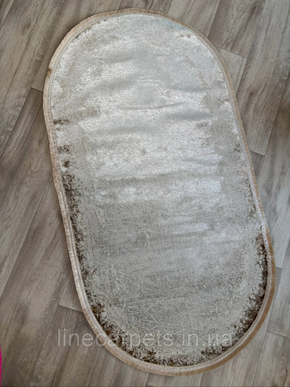 Сучасний  овальний килим високої щільності HELEN 1759A CREAM-BEIGE