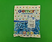 Повітряні кульки 5" (13 см) пастель світло-блакитний 100 шт Gemar (1 пачка)