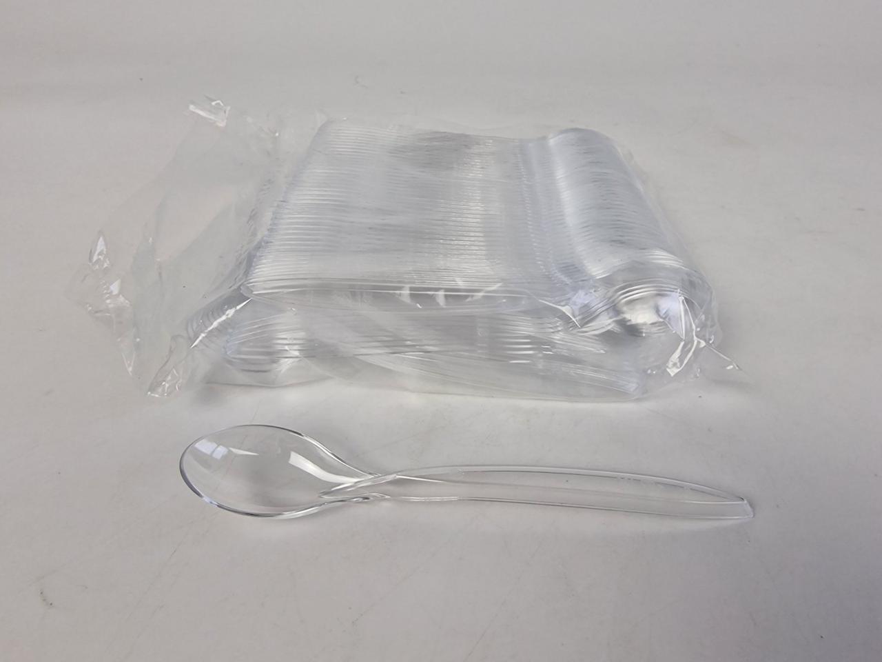 Ложечка чайна 140 мм. прозора Преміум BITTNER (100 шт.), фото 1