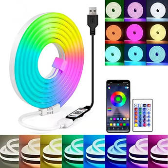 Розумна гнучка неонова стрічка 5 метрів Wi-Fi Gosund RTS0046 смарт RGB